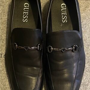 GUESS Men's Elegant Black Slip-On Loafers